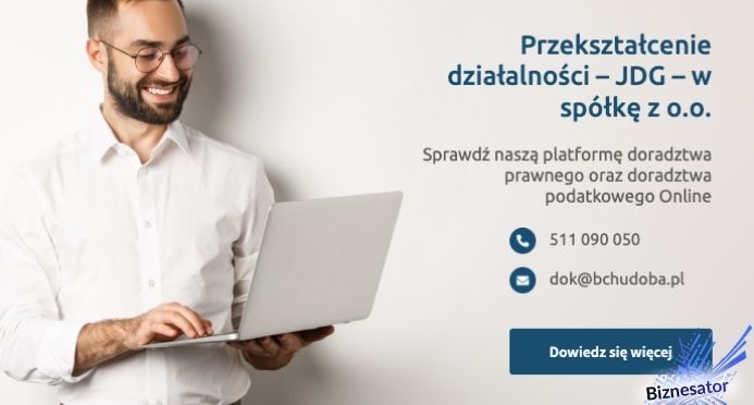 Przekształcenie JDG w spółkę z o.o.